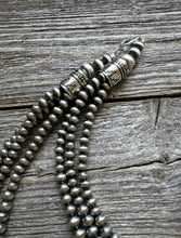 Load image into Gallery viewer, Turquoise Sterling Silver Graduated Multi Strand Pearls Layered Bead Necklace