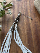 Load image into Gallery viewer, Sterling Silver Multi Strand MOP Mother Of Pearl Turquoise Bead Necklace 22 inch