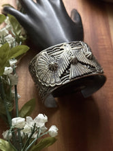 Load image into Gallery viewer, Sunshine Reeves Sterling Silver Thunderbird Cuff Bracelet Navajo Gift