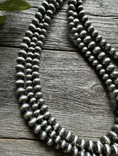 Load image into Gallery viewer, Southwestern Sterling Silver Multi Strand Pearls Bead Necklace 22 Inch 6,7,8mm