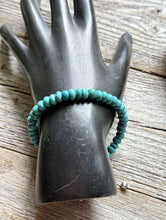 Load image into Gallery viewer, Sterling Silver Blue Green Turquoise 6mm 6 Inch Bead Bracelet Gift