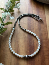 Load image into Gallery viewer, Sterling Silver Freshwater Pearl W Multi Bead Pearls Necklace. 18 Inch. Gift