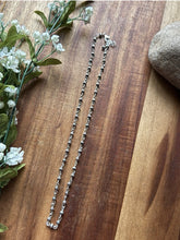 Load image into Gallery viewer, Sterling Silver 4mm Pearls Rosary Bead Necklace. 18 Inch.