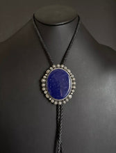 Load image into Gallery viewer, Native American 925 Sterling Silver Lapis Bolo Tie Pendant KY