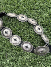 Load image into Gallery viewer, Calvin Martinez Native American Navajo Sterling Silver Concho Belt Signed