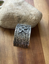 Load image into Gallery viewer, Tsosie White TO Sterling Silver Thunderbird Cuff Bracelet Navajo Gift