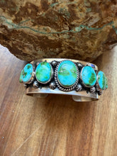 Load image into Gallery viewer, Navajo sterling silver Sonoran cuff bracelet