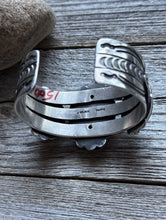 Load image into Gallery viewer, Navajo Native Sterling Silver Kingman Turquoise Cuff Bracelet J Nelson