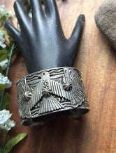 Load image into Gallery viewer, Sunshine Reeves Sterling Silver Thunderbird Cuff Bracelet Navajo