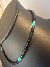 Load image into Gallery viewer, Men’s sterling silver black onyx necklace 18 inch