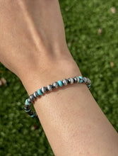 Load image into Gallery viewer, Lot of 14 Multi Stone 6mm 7 Inch 925 Sterling Silver Pearls Bead Bracelets Set