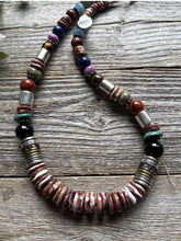 Load image into Gallery viewer, Tommy &amp; Rosita Singer T R Sterling Silver Purple Spiny Oyster Bead Necklace 20