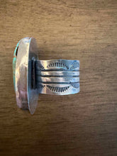 Load image into Gallery viewer, Navajo sterling silver  turquoise royston ring adjustable