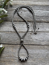 Load image into Gallery viewer, Jacla Sterling Silver Multi Graduated Pearls Bead Necklace 24 inch