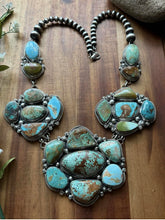 Load image into Gallery viewer, Navajo Sterling Silver Number # 8 Squash Blossom Naja Necklace C Yazzie