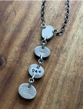 Load image into Gallery viewer, Navajo Sterling Silver Orange Spiny Oyster Lariat Chain Necklace C Shorty