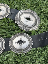 Load image into Gallery viewer, Calvin Martinez Native American Navajo Sterling Silver Concho Belt Signed