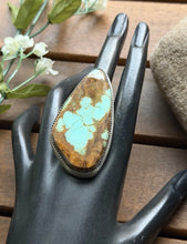 Load image into Gallery viewer, Navajo Native Sterling Silver Number 8 Turquoise Adjustable Ring Leslie Nez Gift