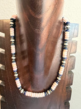 Load image into Gallery viewer, Sterling silver pink conch bead necklace 18inch