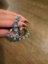 Load image into Gallery viewer, Navajo sterling silver turquoise earrings