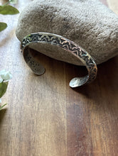 Load image into Gallery viewer, Sunshine Reeves Sterling Silver Stacker Cuff Bracelet Navajo Gift
