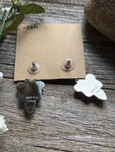 Load image into Gallery viewer, Navajo 925 Sterling Silver Multi Stone Cluster Earrings Geneva