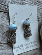 Load image into Gallery viewer, Navajo 925 Sterling Silver Golden Hill Turquoise Earrings Joe Paul Southwestern