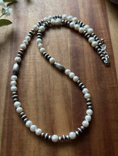 Load image into Gallery viewer, Sterling Silver Freshwater Pearl W Multi Bead Pearls Necklace. 24 inch. Gift
