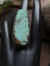 Load image into Gallery viewer, Navajo Native Sterling Silver Number 8 Turquoise Adjustable Ring Leslie Nez Gift