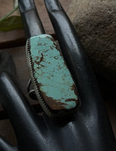 Load image into Gallery viewer, Navajo Native Sterling Silver Number 8 Turquoise Adjustable Ring Leslie Nez Gift