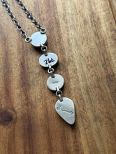 Load image into Gallery viewer, Navajo Sterling Silver Purple Spiny Oyster Lariat Chain Necklace C Shorty