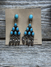Load image into Gallery viewer, Native American Sterling Silver Turquoise Earrings Geneva