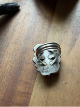 Load image into Gallery viewer, Native American Sterling Silver Turquoise Ring. Size 11.5 LN