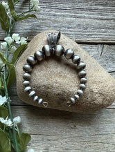 Load image into Gallery viewer, Sterling Silver Pearls Naja Bead Pendant 5mm-12mm 2.5 Inch