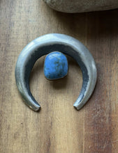 Load image into Gallery viewer, Navajo Native American Sterling Silver Blue Turquoise Handmade Pendant Gift P