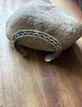 Load image into Gallery viewer, Sunshine Reeves Sterling Silver Stacker Cuff Bracelet Navajo Gift