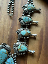 Load image into Gallery viewer, Navajo Sterling Silver Number # 8 Squash Blossom Naja Necklace C Yazzie
