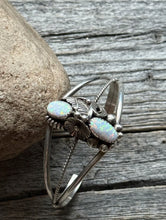 Load image into Gallery viewer, Vintage Pawn Navajo Sterling Silver Opal Cuff Bracelet MC