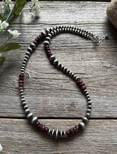 Load image into Gallery viewer, Purple Spiny Oyster Multi Graduated Sterling Silver Pearls Bead Necklace 4mm-8mm