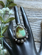 Load image into Gallery viewer, Native American Sterling Silver Royston Turquoise Ring Size 7.5 Mary Ellen