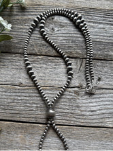 Load image into Gallery viewer, Jacla Sterling Silver Multi Graduated Pearls Bead Necklace 24 inch