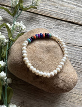 Load image into Gallery viewer, Freshwater Pearls Multi Stone 6.5 Inch Stretch Elastic Stretchy Bead Bracelet