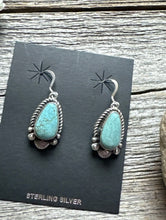 Load image into Gallery viewer, Navajo Native American Sterling Silver Turquoise Earrings KY