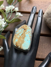 Load image into Gallery viewer, Navajo Native Sterling Silver Number 8 Turquoise Adjustable Ring Leslie Nez Gift