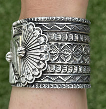Load image into Gallery viewer, Sunshine Reeves Sterling Silver Thunderbird Cuff Bracelet Navajo Gift