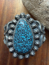Load image into Gallery viewer, Navajo sterling silver turquoise cuff bracelet