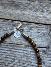 Load image into Gallery viewer, Tommy Rosita Singer T R Sterling Silver Tigers Eye Choker Bead Necklace 15 Inch