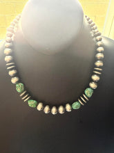 Load image into Gallery viewer, Sterling Silver Sonoran bead necklace