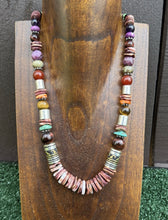 Load image into Gallery viewer, Tommy &amp; Rosita Singer T R Sterling Silver Purple Spiny Oyster Bead Necklace 20