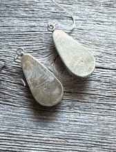 Load image into Gallery viewer, Native American Sterling Silver White Buffalo Turquoise Earrings SH